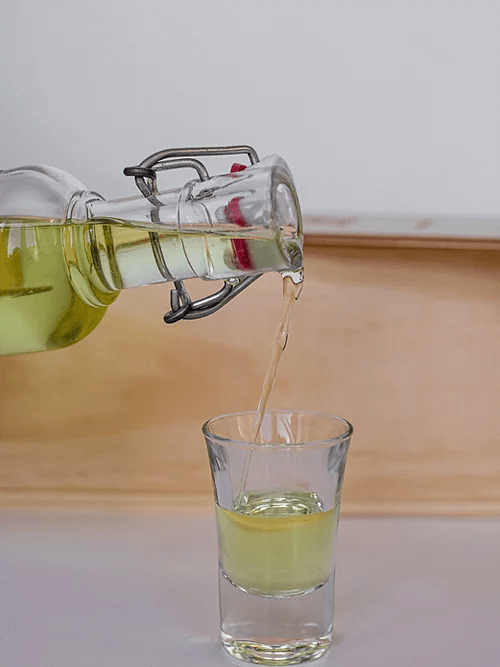 limoncello in glas